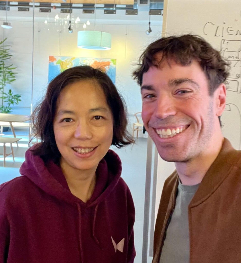 Nicolas Duval with Fei-Fei Li of World Labs